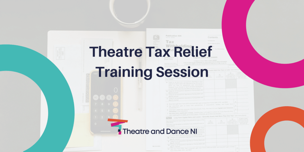 Theatre tax relief Training Graphic